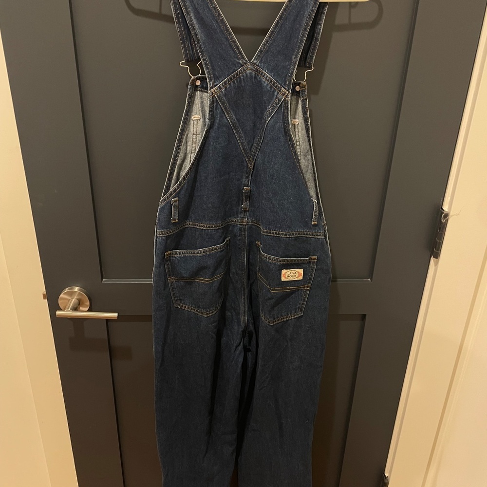 Stylish wide leg denim overalls - Picture 2 of 4